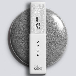 ESMALTE SEMIPERMANENTE EFECTO SHINE 001 - MICROGLITTER PLATA