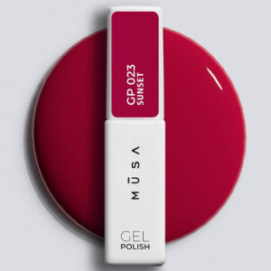 ESMALTE SEMIPERMANENTE 023 SUNSET - ROJO CEREZA NEGRA