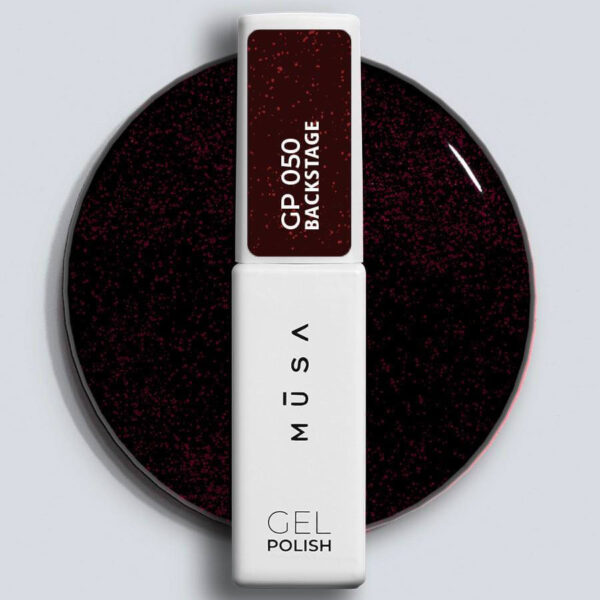 ESMALTE SEMIPERMENTE 050 BACKSTAGE - ROUGE NOIR GLITTER