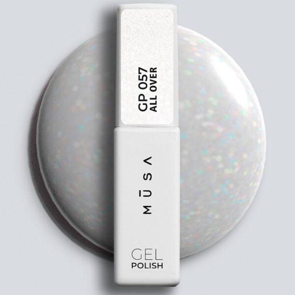 ESMALTE SEMIPERMANENTE 057 ALL OVER - BLANCO SHIMMER