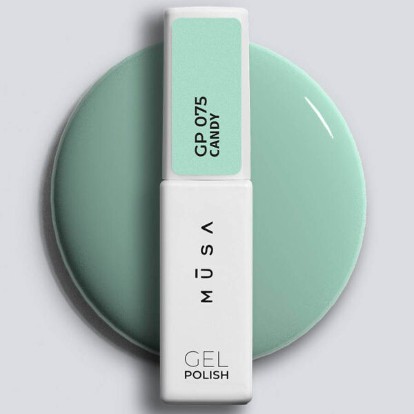 ESMALTE SEMIPERMANENTE 075 CANDY - VERDE AGUA PASTEL