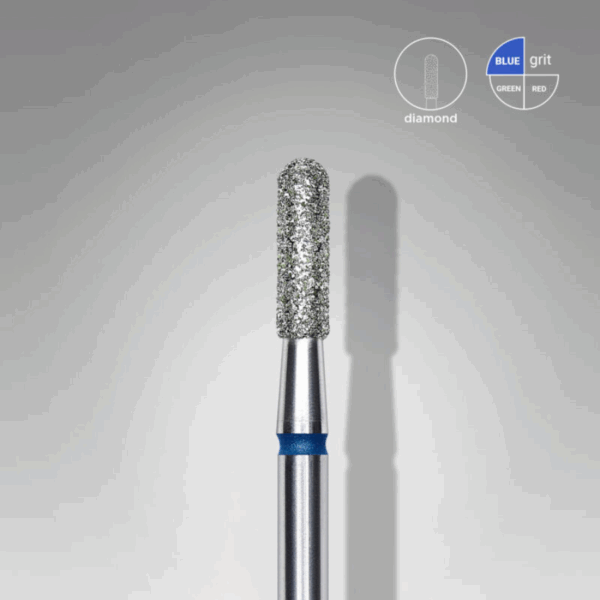 FRESA DE DIAMANTE CILINDRO REDONDEADO AZUL