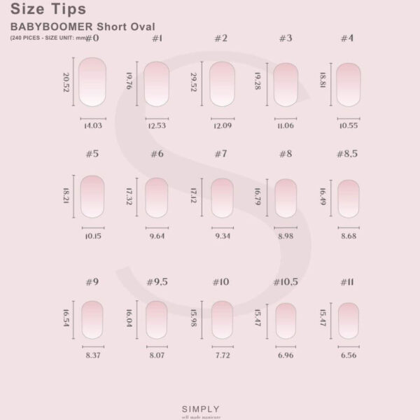 TIPS SOFT GEL BABY BOOMER OVAL CORTA NUDE