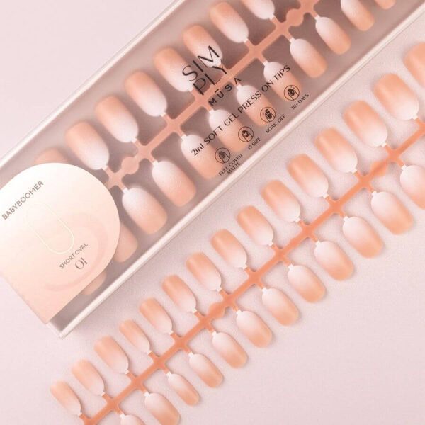 TIPS SOFT GEL BABY BOOMER OVAL CORTA NUDE