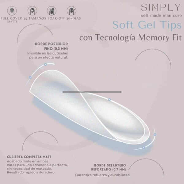 TIPS SOFT GEL BABY BOOMER OVAL CORTA NUDE