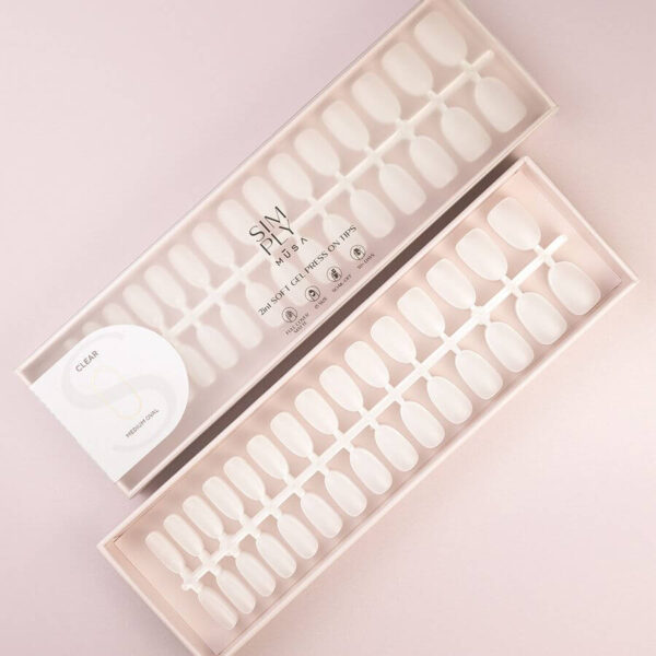Tips-soft-gel-press-on-clear-medium-oval-simply-musa-nails-1 TIPS SOFT GEL CLEAR OVAL MEDIA