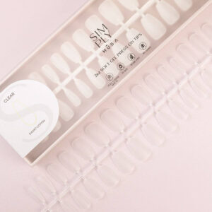 Tips-soft-gel-press-on-tip-clear-short-coffin-simply-musa-nails TIPS SOFT GEL CLEAR COFFIN CORTA