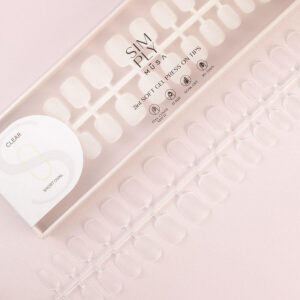 TIPS SOFT GEL CLEAR OVAL CORTA