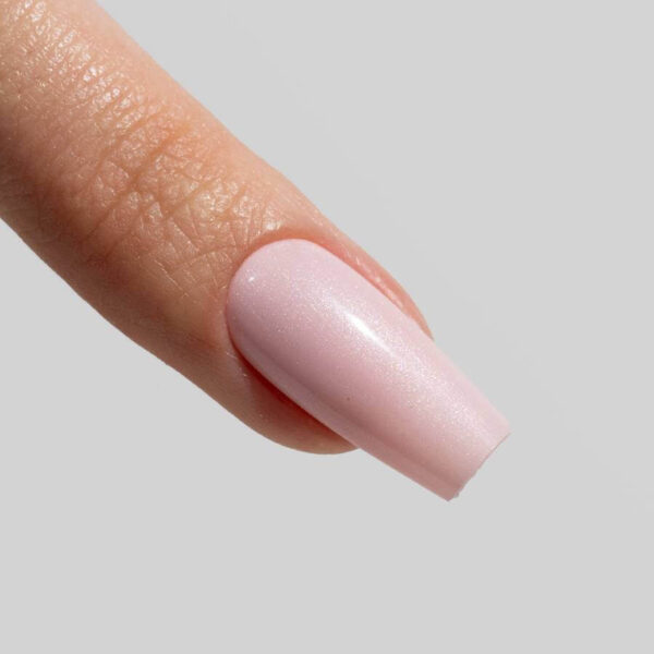 ESMALTE SEMIPERMANENTE 032 TWINKLE - ROSA CLARO CON MICROGLITTER