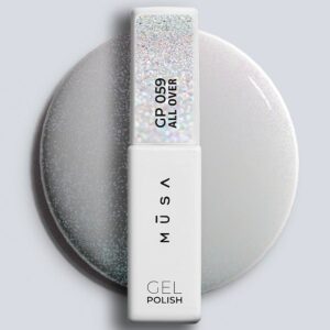 ESMALTE SEMIPERMANENTE 059 ALL OVER - MICROGLITTER PLATA