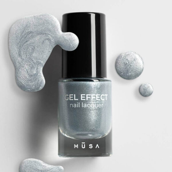 ESMALTE EFECTO GEL MICROGLITTER PLATA