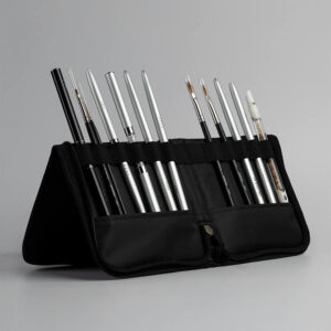 estuche-porta-pinceles-cremallera-color-negro-musa-nails PORTA PINCELES