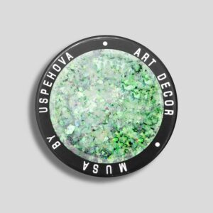 FLAKES GLITTER GREEN GOLD 322