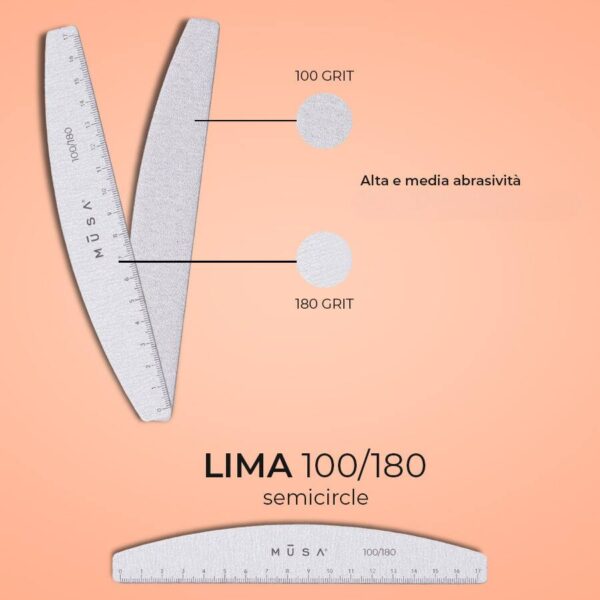 LIMA SEMI CIRCULO CON REGLA 100/180