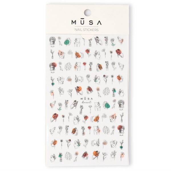 NAILS STICKERS LINEART