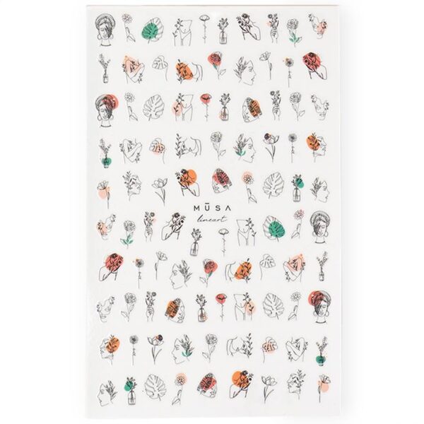 NAILS STICKERS LINEART