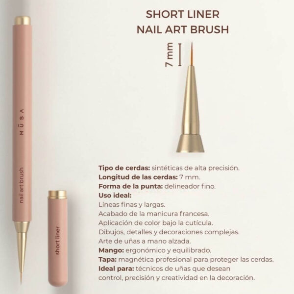 PINCEL NAIL ART SHORT LINER