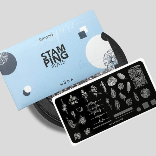 placa-stamping-mood-flores-hojas-palabras-nail-art-calidad-acero-inoxidable-musa-nails PLACA STAMPING MOOD