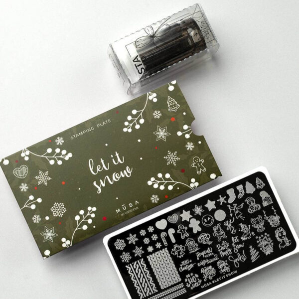 placa-stamping-navidad-decoracion-nail-art-nieve-musa-nails_1 PLACA STAMPING LET IT SNOW