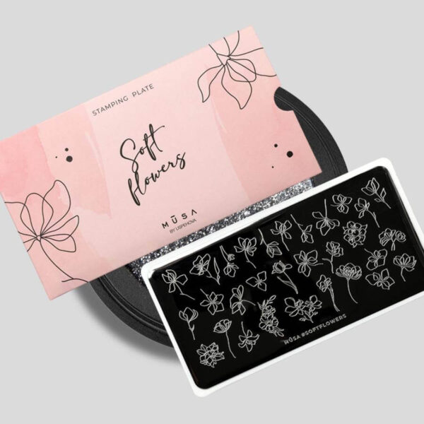 PLACA STAMPING SOFT FLOWERS