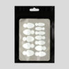 PLANTILLA SILICONA FRANCESA OVAL CORTA PARA DUAL FORM