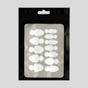 PLANTILLA SILICONA FRANCESA OVAL CORTA PARA DUAL FORM