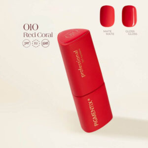 PIGMENTIX ® ESMALTE SEMIPERMANENTE RED CORAL 010 - ROJO CORAL