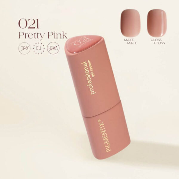 PIGMENTIX ® ESMALTE SEMIPERMANENTE PRETTY PINK 021 - ROSA BONITO