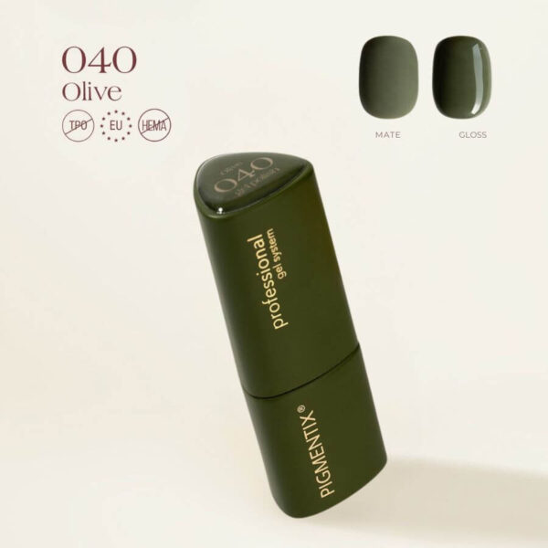 PIGMENTIX ® ESMALTE SEMIPERMANENTE OLIVE 040 - VERDE OLIVA