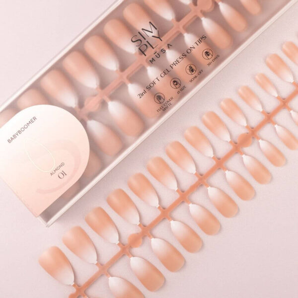 TIPS SOFT GEL BABY BOOMER ALMENDRA NUDE