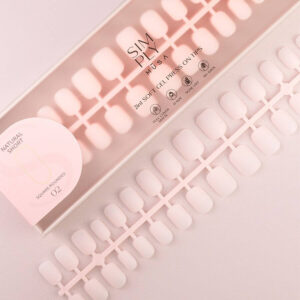 TIPS SOFT GEL NATURAL CUADRADA REDONDEADA CORTA BLUSH