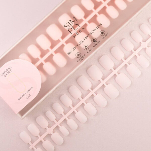 tips-soft-gel-cuadrada-redondeada-corta-02-blush-simply-musa TIPS SOFT GEL NATURAL CUADRADA REDONDEADA CORTA BLUSH