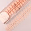 TIPS SOFT GEL NATURAL CUADRADA REDONDEADA CORTA PEACH PINK