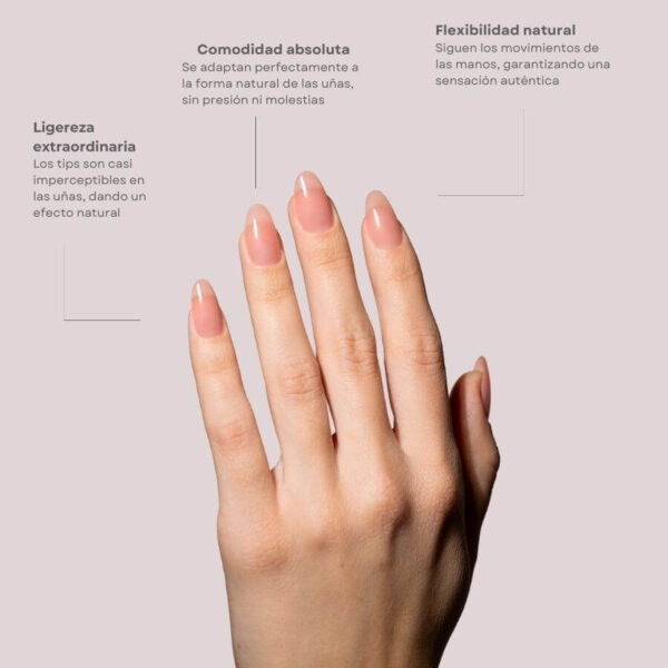 TIPS SOFT GEL NATURAL OVAL MEDIA CORAL PINK