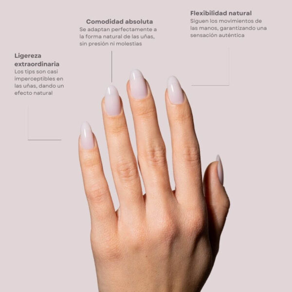 TIPS SOFT GEL NATURAL OVAL MEDIA CORAL PINK BLUSH