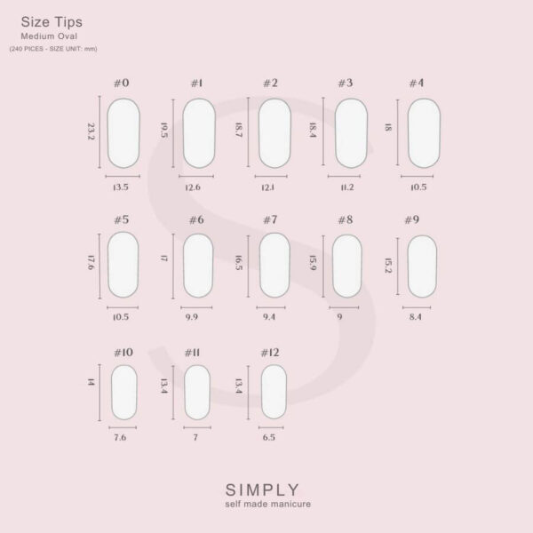 TIPS SOFT GEL NATURAL OVAL MEDIA CORAL PINK BLUSH