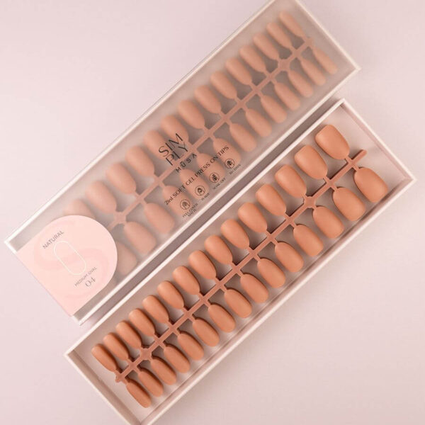 TIPS SOFT GEL NATURAL OVAL MEDIA DARK NUDE