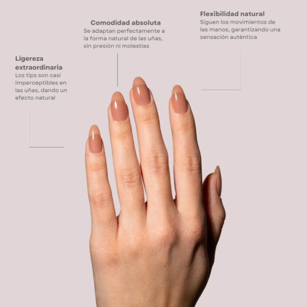 TIPS SOFT GEL NATURAL OVAL MEDIA DARK NUDE