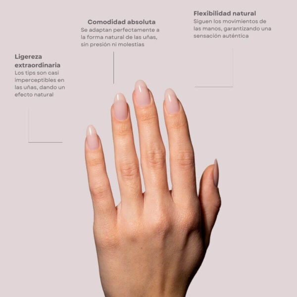 TIPS SOFT GEL NATURAL OVAL MEDIA PEACH PINK