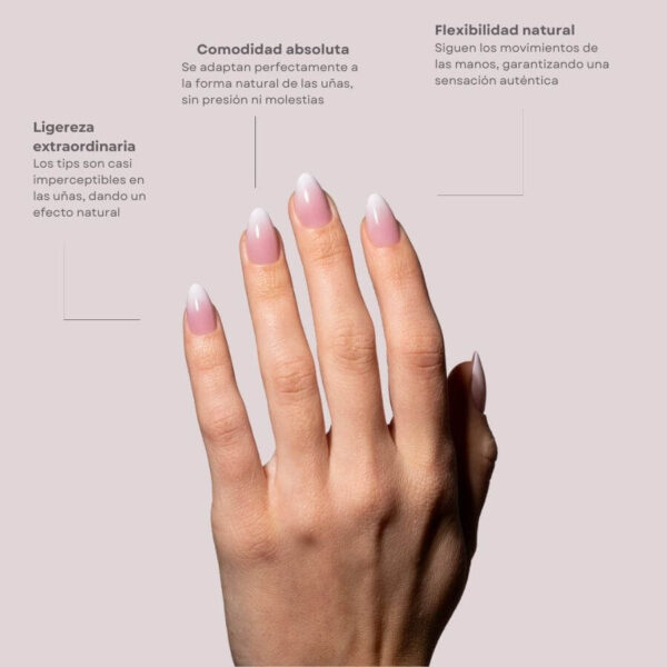 TIPS SOFT GEL BABY BOOMER ALMENDRA CORTA PINK