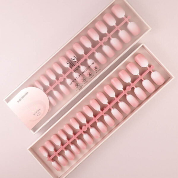 TIPS SOFT GEL BABY BOOMER OVAL CORTA PINK