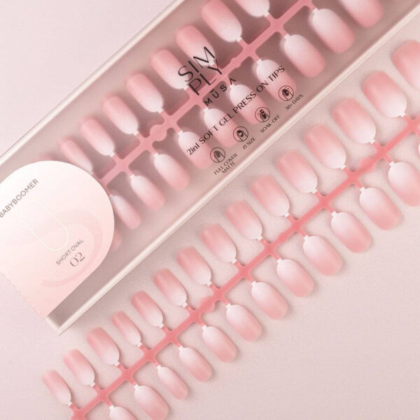 TIPS SOFT GEL BABY BOOMER OVAL CORTA PINK