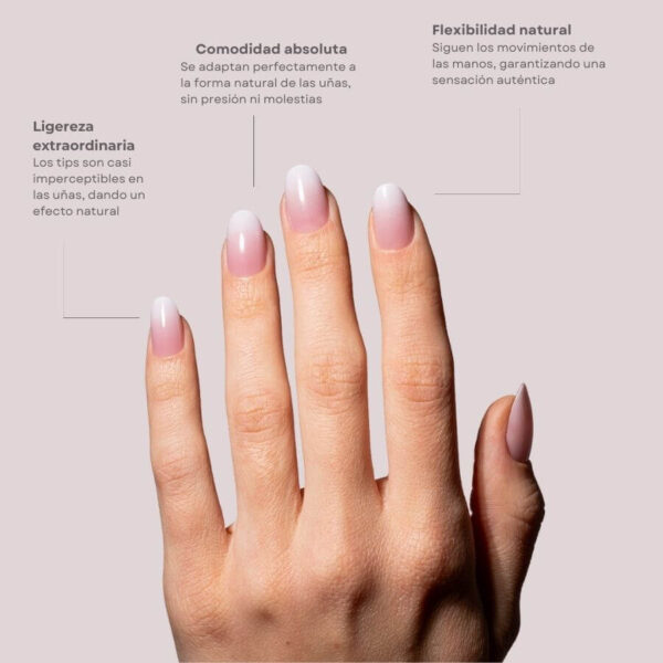 TIPS SOFT GEL BABY BOOMER OVAL CORTA PINK