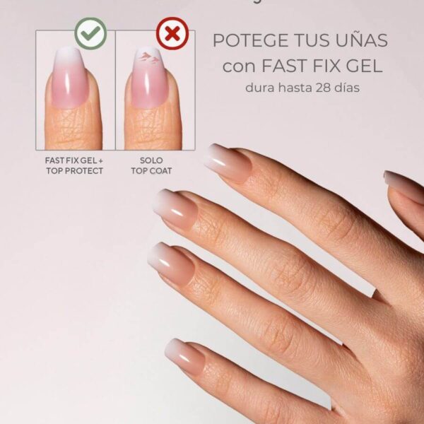 TIPS SOFT GEL BABY BOOMER CUADRADA CORTA NUDE
