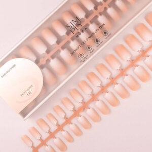 TIPS SOFT GEL BABY BOOMER CUADRADA CORTA NUDE