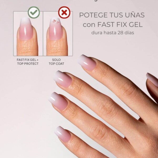 TIPS SOFT GEL BABY BOOMER CUADRADA CORTA PINK