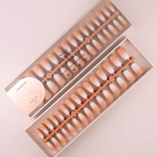 TIPS SOFT GEL BABY BOOMER COFFIN CORTA NUDE