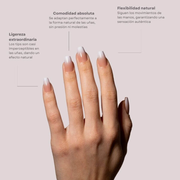 TIPS SOFT GEL BABY BOOMER COFFIN CORTA NUDE