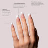 TIPS SOFT GEL FRENCH CUADRADA LARGA NUDE