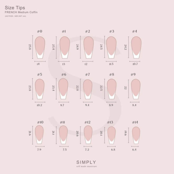 TIPS SOFT GEL FRENCH COFFIN MEDIA COVER NUDE